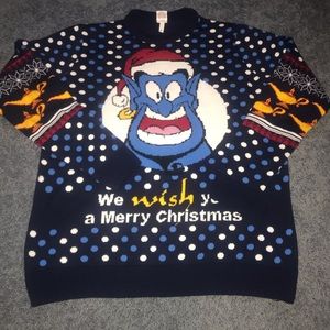Disney Aladdin Genie Ugly Sweater Size XL
